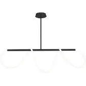 Toolight App856-cp Lange Zwarte Led Plafondlamp
