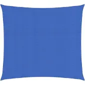 vidaXL Zonnezeil 160 g/m² vierkant 3x3 m HDPE blauw
