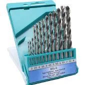 Heller 17734 4 HSS Metaal-spiraalboorset 13-delig 2 mm, 2.5 mm, 3 mm, 3.5 mm, 4 mm, 4.5 mm, 5 mm, 5.5 mm, 6 mm, 6.5 mm, 7 mm, 7.5 mm, 8 mm Rollenwals DIN 338