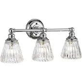 Quintiesse LED Badkamerarmatuur Keynes | 3W 3000K 300Lm 830 | IP44 | Dimbaar | Polished Chrome