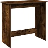 vidaXL Bureau 80x40x75 cm bewerkt hout gerookt eikenkleurig