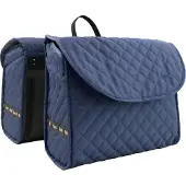 Beck Quilt - Dubbele fietstas - Navy (incl MIK adapter)