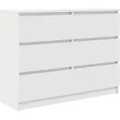 vidaXL Dressoir 100x35x76 cm spaanplaat wit