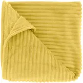 Unique living plaid dez lemon yellow -150x200cm