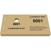 Combicraft garderobebonnen coat room at own risk caramel - 1000 stuks