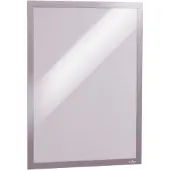 Durable DURAFRAME A3 Displayframe Zelfklevend, Magnetisch Zilver Klevend PVC (Polyvinylchloride) 487323 32,5 (B) x 0,4 (D) x 44,8 (H) cm 2 Stuks