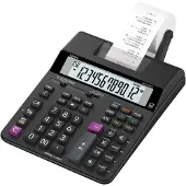 Casio HR 200 RCE Bureaurekenmachine met printer Zwart Aantal displayposities: 12 werkt op batterijen, werkt op het lichtnet (optioneel) (b x h x d) 195 x 65 x