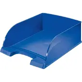 Leitz corbeille à courrier plus jumbo, a4, polystyrène, bleu noir