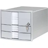 HAN IMPULS Ladeblok PS (polystyreen) Grijs 3 Lades 28 x 36,7 x 23,5 cm