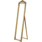 En.casa Spiegel vrijstaand met barok lijst verstelbaar 160x40 cm goud