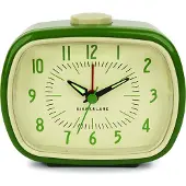 Kikkerland Vintage Retro Wekker Groen - Classic Alarm Clock - Slaapkamer accessoire - Klassiek ontwerp