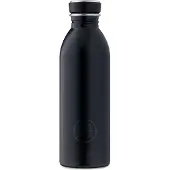 24Bottles Drinkfles 'Clima 0,5 L' antraciet / zilvergrijs / zwart