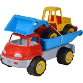 Androni Wagen met Graafmachine