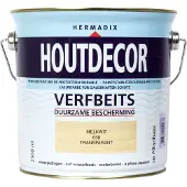 Hermadix Houtdecor verfbeits Melkwit transparant 2,5L