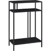 En.casa Console tafel Kumlinge metaal 85x55x30 cm zwart []