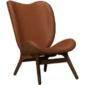 UMAGE A Conversation Piece Loungestoel Hoog Dark Oak | Cognac