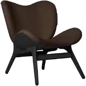 UMAGE A Conversation Piece Loungestoel Laag Black Oak | Teddy Brown