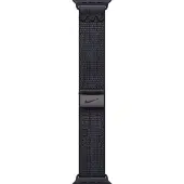 Apple Nike Sport Loop (40 mm, Nylon, Apple Watch Series 10, Apple Watch Ultra 2, Apple horloge SE 2024), Horlogebandjes, Zwart, Blauw
