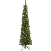 Everlands Pencil boom prelit H240 D70 cm groen/wit Everlands
