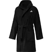 Adidas Sport badjas 'Hooded' zwart / wit