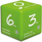 TFA-Dostmann Tee-Timer Cube Timer Groen Digitaal