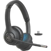 JLab Go Work Gen 2, Bekabeld en draadloos, Gesprekken/muziek, 20 - 20000 Hz, 156,5 g, Hoofdtelefoon met microfoon, Zwart, Blauw