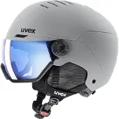 Uvex Wanted Vizier, skihelm met vizier, grijs