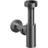 Clou Mini Suk fonteinsifon, gunmetal gebor. PVD, voor fonteintjes