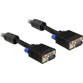 DeLOCK - VGA Beeldscherm kabel - zwart - 1 meter