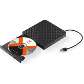 Krux Draagbare DVD-speler - - EENHEID - USB 2.0 - Compatibel met CD/DVD - Zwarte kleur