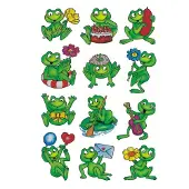 Herma Stickers kikkers - 10 stuks