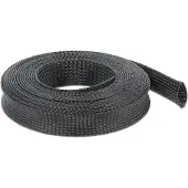 DeLOCK Polyester kabelsleeve | rekbaar | 25mm | zwart | 10 meter