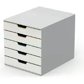 Durable Varicolor ladeblok wit/gekleurd (5 laden)