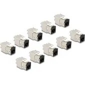 DeLOCK Keystone Modul RJ45 jack to LSA Cat.6A toolfree black set 10 pieces
