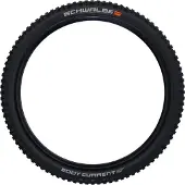 Schwalbe Eddy Current, 29 inch, mountainbikeband, tubeless ready (klaar voor gebruik zonder binnenband), vouwbare bandrand, geschikt voor trail en off-road gebruik, kleur: zwart, accentkleur: oranje