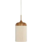 Light & Living Hanglamp Dania Lichte Hout Print Ø 16cm
