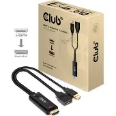 Club 3D CAC-1331 HDMI / DisplayPort Adapter [1x HDMI - 1x DisplayPort] Zwart 0 mm