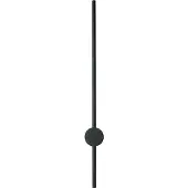 Ideal Lux LED-wandlamp Essence, zwart, Woon-/ Eetkamer, Aluminium, Modern, LED wandlamp