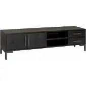 Tower Living Ziano TV stand 2 drs / 2 drws - 185x45x50 (Zwart, 185x50x45cm)