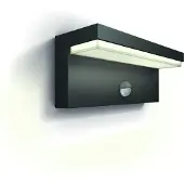 Philips Wandlamp Bustan Antraciet 3,8w Met Sensor