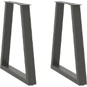 vidaXL Eettafelpoten 2 st V-vormig 50x(72-73,3) cm staal antraciet