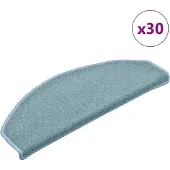 vidaXL Zelfklevende trapmatten 30 st 65 x 24 x 4 cm Zee blauw