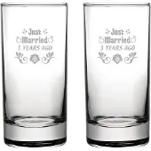 Fusion Gegraveerde set longdrinkglazen 28,5cl Just Married 3 years ago