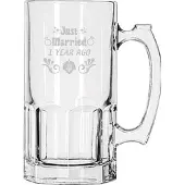 Libbey Gegraveerde bierpul 1ltr Just Married 1 year ago