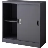 En.casa Lockerkast Rieti bureaukast 90x40x90 cm donkergrijs