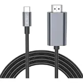 Tech-Protect UltraBoost USB-C naar HDMI, 4K 60Hz, 2 meter, zwart