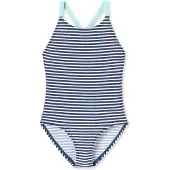 Schiesser Badpak ' Aqua Kids Girl ' blauw / aqua / wit