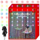 Iso Trade Lichtgordijn 300 LED Multicolor - Perfect voor Feestelijke Decoratie