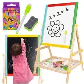 Kruzzel Houten Tekenbord - Stimuleer Creativiteit bij Kinderen