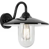 Ks Verlichting Buitenverlichting - Brig Wandlamp -Zwart - Stallamp - Schemerschakelaar - LED - E27 - Landelijk - Glas - Aluminium - Lichtsensor - Daglichtsensor